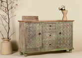 Indian Solid Wood Hand Carved Sideboard